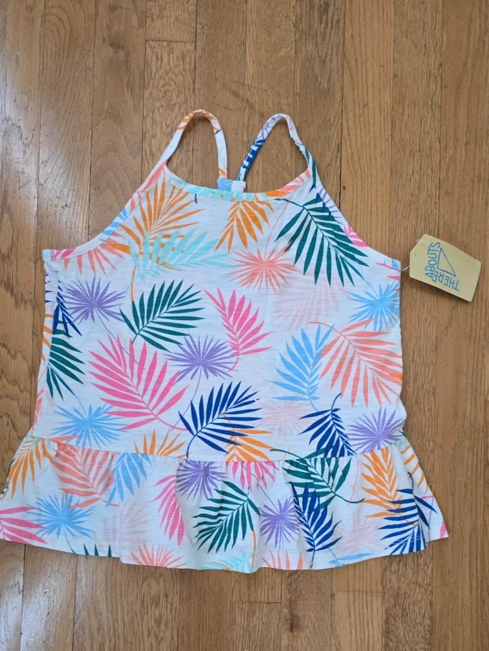 THEREABOUTS BRAND GIRL'S TROPICAL SUMMER TANK SIZE LARGE 14